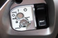 Motorcycle ignition button Royalty Free Stock Photo