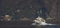 Motor ship on Lake Como.