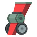 Motor shredder icon cartoon . Tool blower