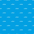 Motor speed boat pattern seamless blue