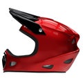 Motor Sport Full Face Helmet Isolated