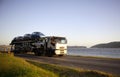 Motor vehicle carrier Royalty Free Stock Photo