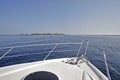 Motor yacht sailing Royalty Free Stock Photo