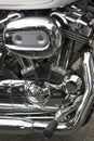 Motorbike chrome Royalty Free Stock Photo