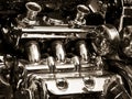 Motorbike engine Royalty Free Stock Photo