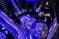 Motorbike engine blues Royalty Free Stock Photo