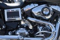 Motorbike engine. chrome. Harley davidson.