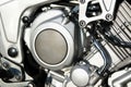 Motorbike engine closeup Royalty Free Stock Photo