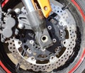 Motorbike engine disk brake