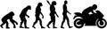 Motorbike evolution Royalty Free Stock Photo