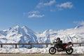 Motorbike in Grossglockner, Austria