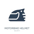 motorbike helmet icon in trendy design style. motorbike helmet icon isolated on white background. motorbike helmet vector icon Royalty Free Stock Photo