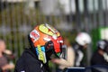 Motorbike helmet at Moscow Moto Festival - 2020.