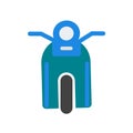 Motorbike icon vector isolated on white background, Motorbike sign , delivery symbols Royalty Free Stock Photo