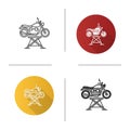 Motorbike jack icon