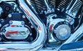 Motorbike motor detail Royalty Free Stock Photo