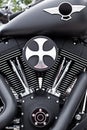 Motorbike motor detail Royalty Free Stock Photo