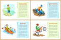 Highlining and Quad Biking Hobby Poster with Text