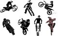 Motorbike set Royalty Free Stock Photo