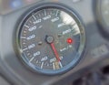 Motorbike speedometer close