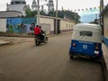 Motorbike and Taxi in San Pedro Apostal, Oaxaca