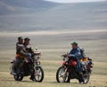 Motorbikes at Naadam Royalty Free Stock Photo