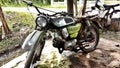 motorbikes that were once victorious in their time now live in scrap metal in Cilacap, Indonesia