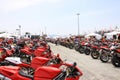 Motorbikes at the World Ducati Week 2010 event.