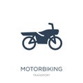 motorbiking icon in trendy design style. motorbiking icon isolated on white background. motorbiking vector icon simple and modern Royalty Free Stock Photo