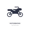 motorbiking icon on white background. Simple element illustration from Transport concept Royalty Free Stock Photo