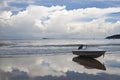 Motorboat on beach