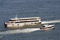 A motorboat cruIsing in bosporus iSTANBUL