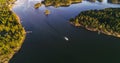 Motorboat on the gulf of finland 01 Royalty Free Stock Photo