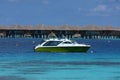 Motorboat at the Maldives Royalty Free Stock Photo