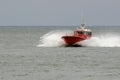 Motorboat on the sea Royalty Free Stock Photo