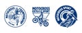 Motorcross logo set