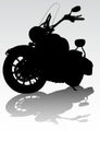 Motorcycl on road Royalty Free Stock Photo