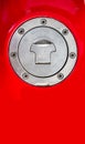 Motorcycle Aluminum Fuel Tank Gas Cap Door Cover Royalty Free Stock Photo