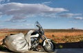 Motorcycle awaiting for its rider, Arizona, USA