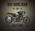 Motorcycle big hooligan Royalty Free Stock Photo