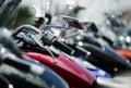 Motorcycle Bits: Handlebar Royalty Free Stock Photo