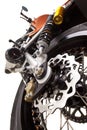 Motorcycle brake close up Royalty Free Stock Photo