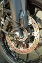 Motorcycle braking system Royalty Free Stock Photo