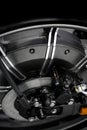 Motorcycle brake disc Royalty Free Stock Photo