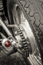 Motorcycle chain Royalty Free Stock Photo