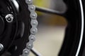 Motorcycle chain Royalty Free Stock Photo