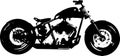 Motorcycle Chopper Bomber Silhouette