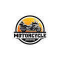 Motorcycle Club Logo Design Vector Isolated. Ready made logo template set vector isolated Royalty Free Stock Photo