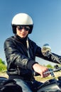 Motorcycle cop Royalty Free Stock Photo