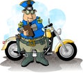 Motorcycle Cop Royalty Free Stock Photo